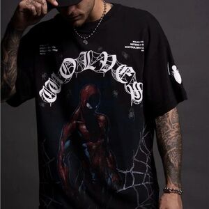 SOLD - DARC SPORT X MARVEL SPIDER-MAN “ SPIDERMAN ENERGY” SHIRT MEDIUM